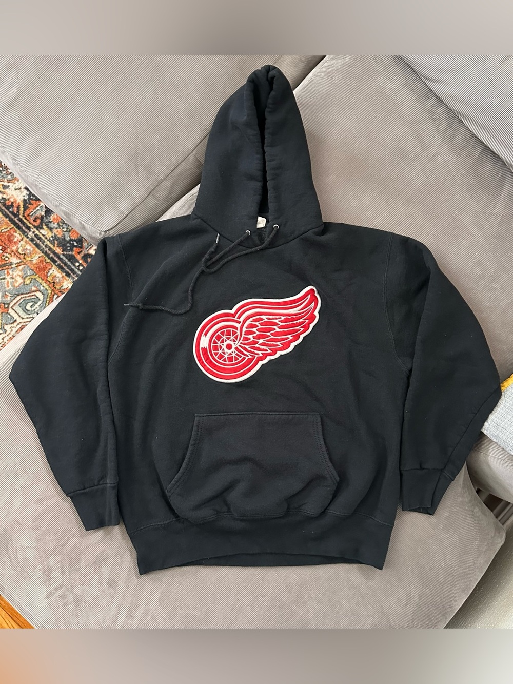 Vintage Detroit Red Wings Legends Athletic Hooded Sweatshirt Hoodie Size Large